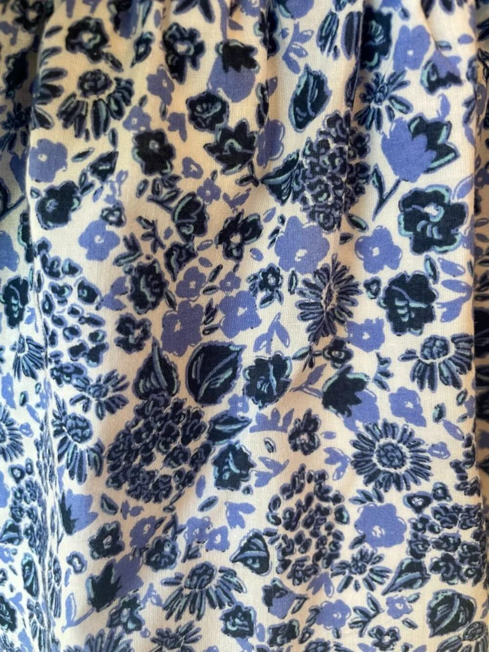 Vineyard Vines Navy Sweatshirt Dress with Floral Skirt - Sz. 2T